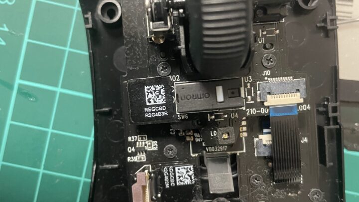 ゲーミングマウスLogicool G603のマウスエンコーダー修理その２